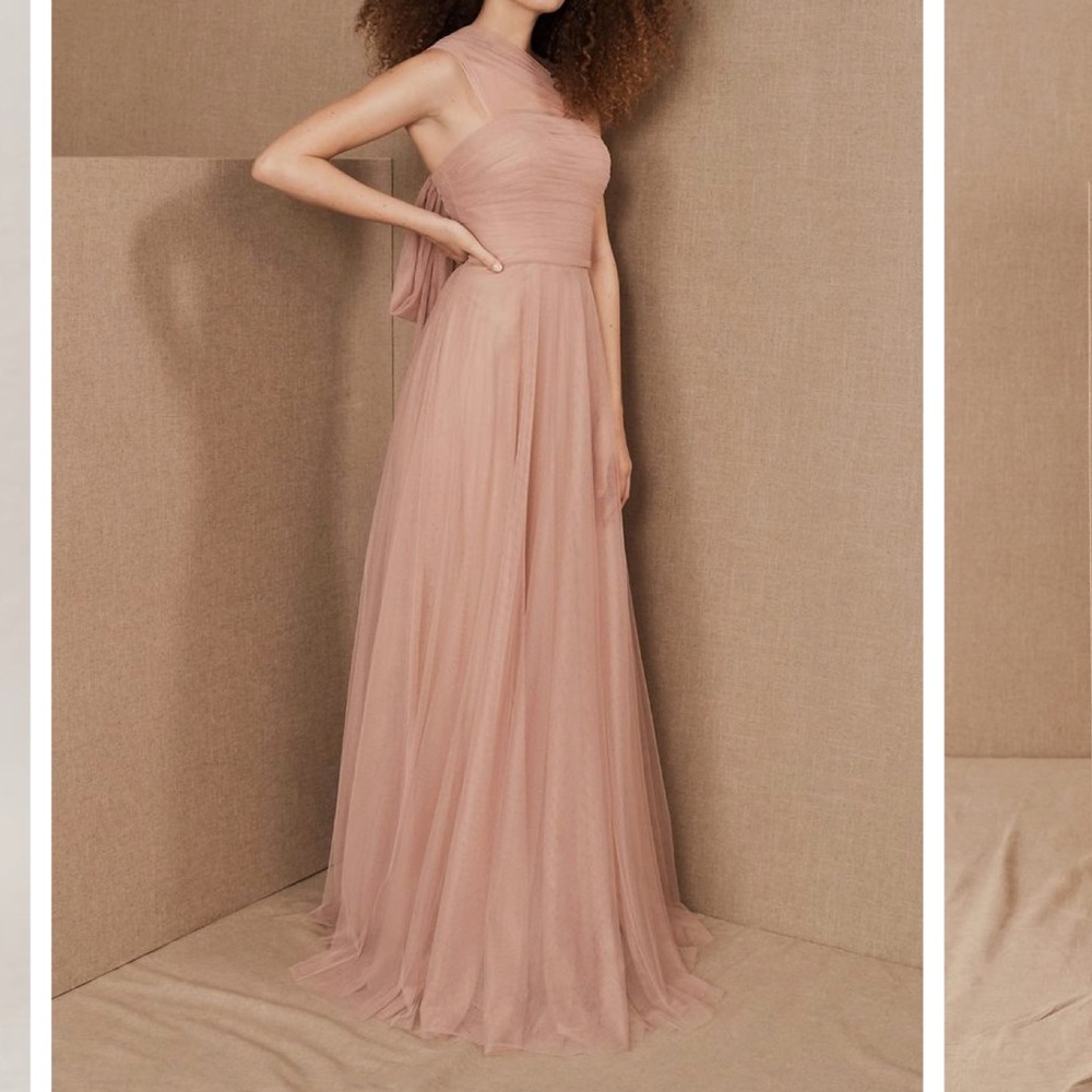 BHLDN Jenny Yoo Ryder Blush Convertible Dress